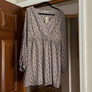 Floral Bohemian Dress with Sleeves!